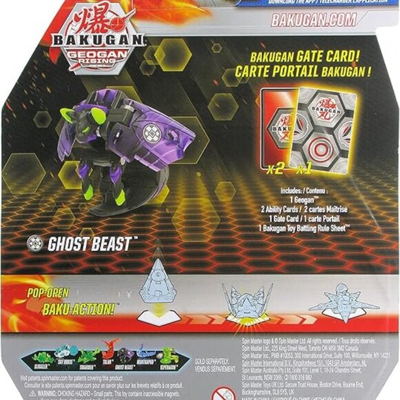 Bakugan Geogan Rising Sluggler w/Trading cards New in Box For Age 6+ - Picture 7 of 14